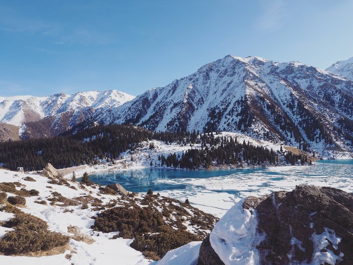 @ Big Almaty Lake：聽說山上有一座研究院