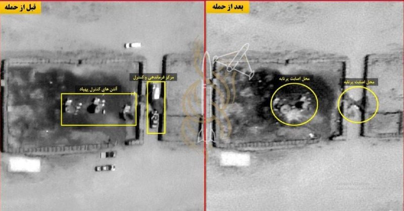 🔴מרכז השליטה והשליטה של מל"טים MQ-9 בבסיס האוויר עלי אל-סלאם בכווית, שנהרס