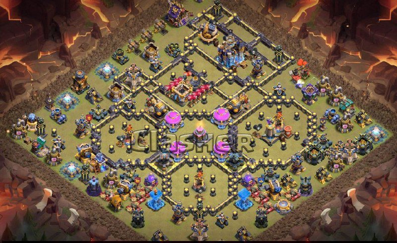 کلش اف کلنز Clash of clans: ⚔ یک مپ حرفه ای تانهال ۱۸ مخصوص وارلیگ #th_18🔗Copy base :https://link.clashofclans.com/en/?action=OpenLayout&id=TH18%3AW