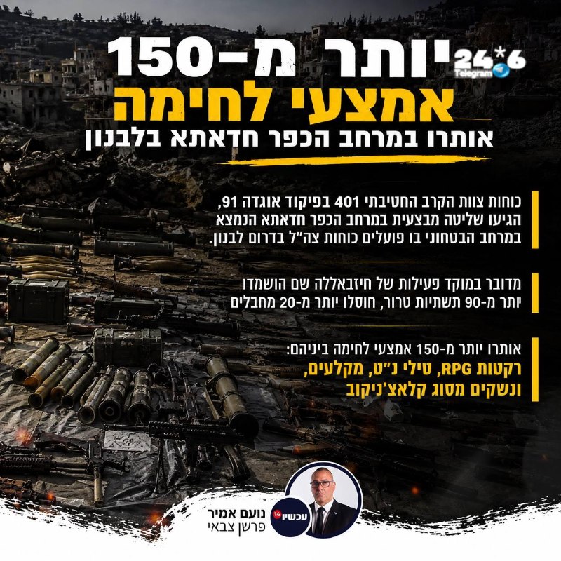 🇮🇱 ממשיכים לנקות תשתיות טרור בלבנון.