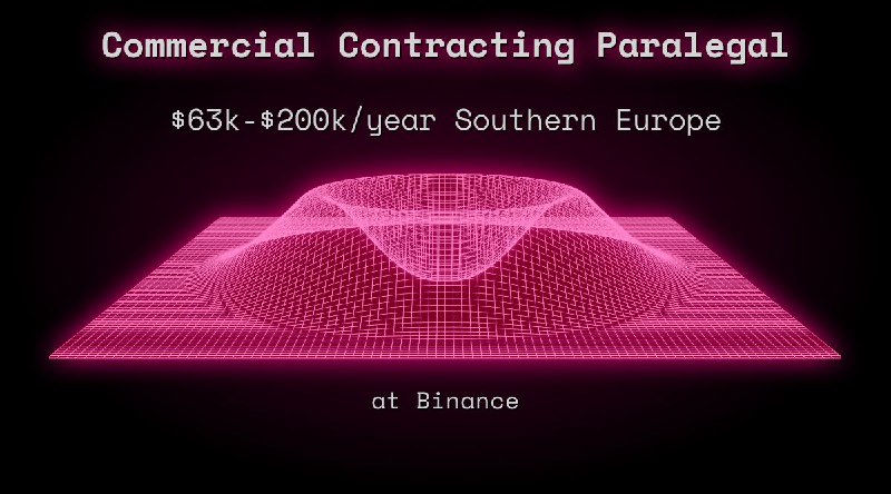 Web3 Commercial Contracting Paralegal Southern Europe at Binance