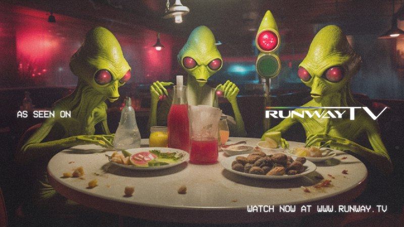 和 Ruby Nian GEN48 做的 AI 短片，入选了 Runway TV 的动画单元