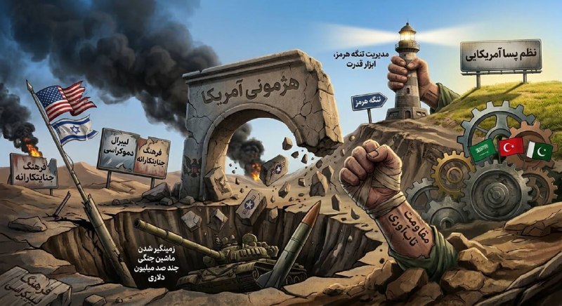 سپاه قدس🇮🇷: 🔴 جنگ، سیاه چاله هژمون آمریکا🔹جنگ آمریکایی – صهیونی ضد جمهوری اسلامی ایران، ۱۵ ماه پس از آنکه دونالد ترامپ رئیس جمهور آم