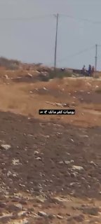 Settlers storm the Almanatir area near the town of Kfar Malek, northeast of Ramallah