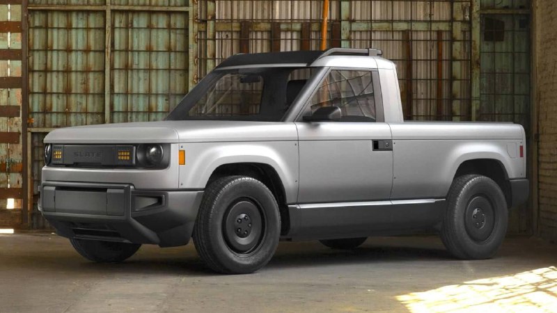 В США показали ультрабюджетный двухвдерный электропикап по цене Lada Vesta.Пикап