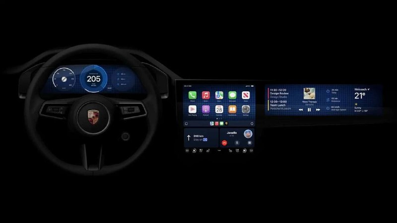 Porsche и Aston Martin показали Apple CarPlay нового поколения 2