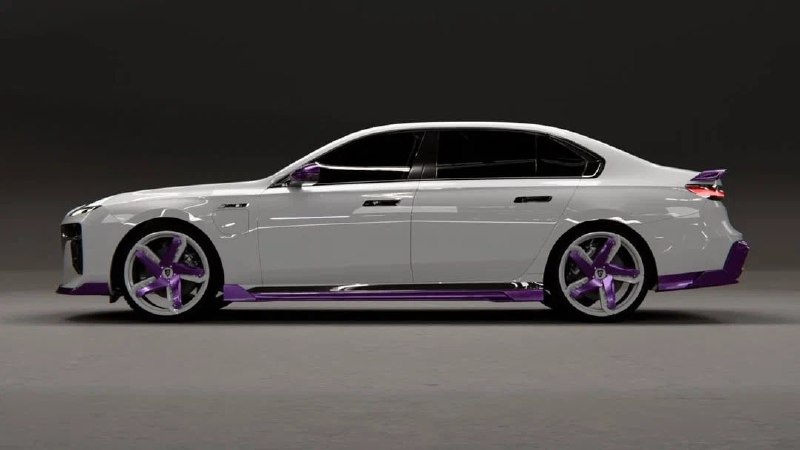 BMW 7-Series нарядили в фиолетовый карбон 4