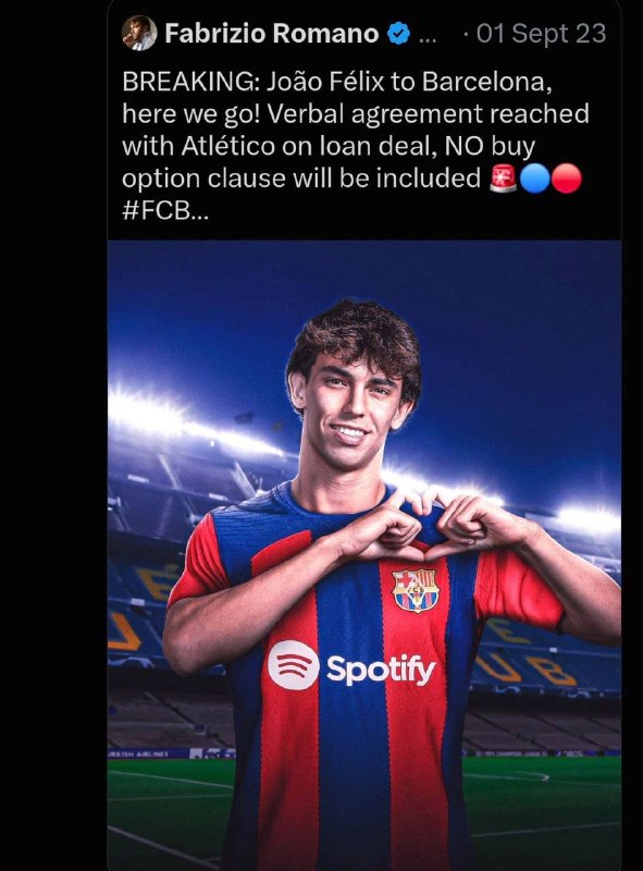 BistodoTweet | بیست و دو ⚽: ازتون میخوام این یادتون بیاد و حتی قبل تر این انتقالهم فابریزیو رومانو هم بقیه گفتن اتلتی بازیکنشو به بارسا نمیدهخلاصه ب