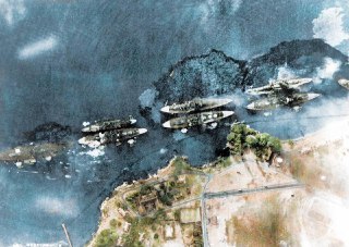 View of the US naval base at Pearl Harbor during the Japanese attack on December 7, 1941.Time Machine | Historical Photo