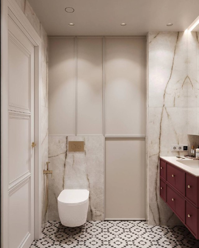 Элегантная спальня с санузлом из проекта в Москве. Вам нравится? Дизайнер Юлия Федосеева - изображение 9 - элегантная, спальня, санузлом