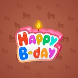 B-Day Candle #154