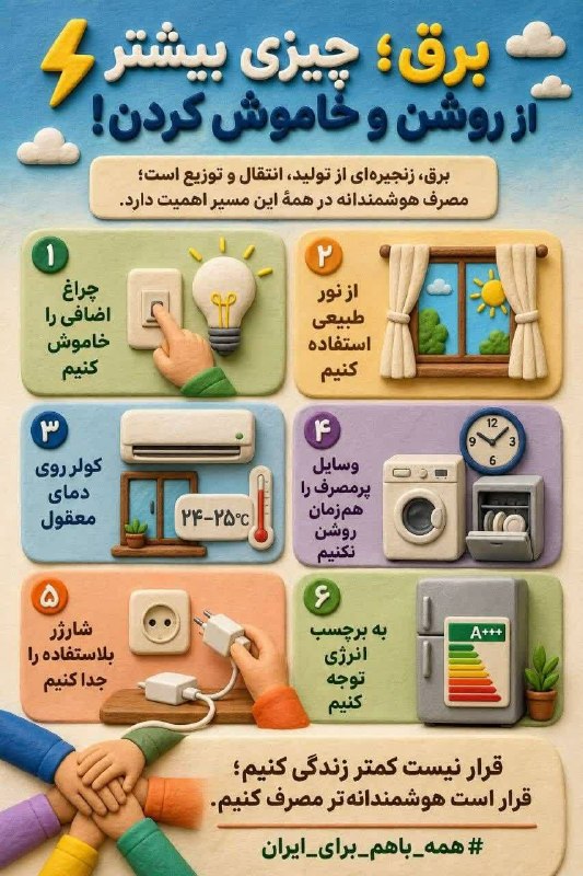کانال اخبار امیران: 🔺 برق؛ چیزی بیشتر از روشن و خاموش کردن!🅰️ @AmiranNews