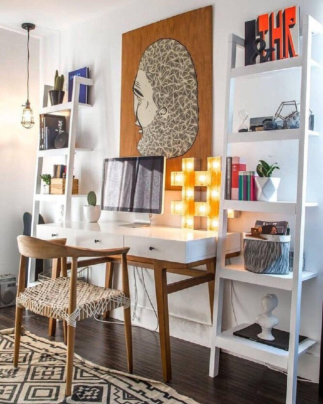 Милые рабочие уголки это не только про стол и стул, а про настроение, в котором ты открываешь ноутбук. Чашка кофе, маленькая лампа, пара любимых де... - изображение 6 - про, telegram, view