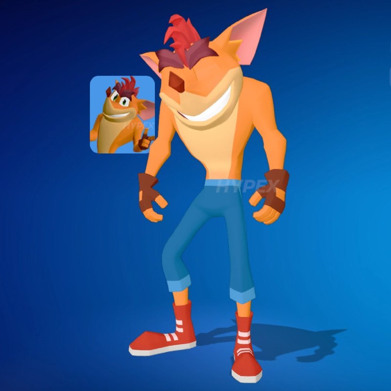 Fortnite | پلی فورتنایت: ➖🔸‌News🔸➖ 💠 | نگاهی به اسکرین بازی Crash Bandicoot و یکی از طرح‌های موجود برای شخصیت اسپایرو.🎮 | Group: @PlayFortnite_GP