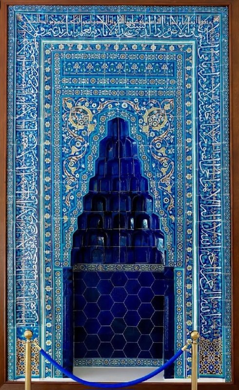 farsh_nevesht: محراب چینلی مسجد👇👇👇@farsh_neveshtمحراب چینلی مسجد👇👇👇@farsh_nevesht