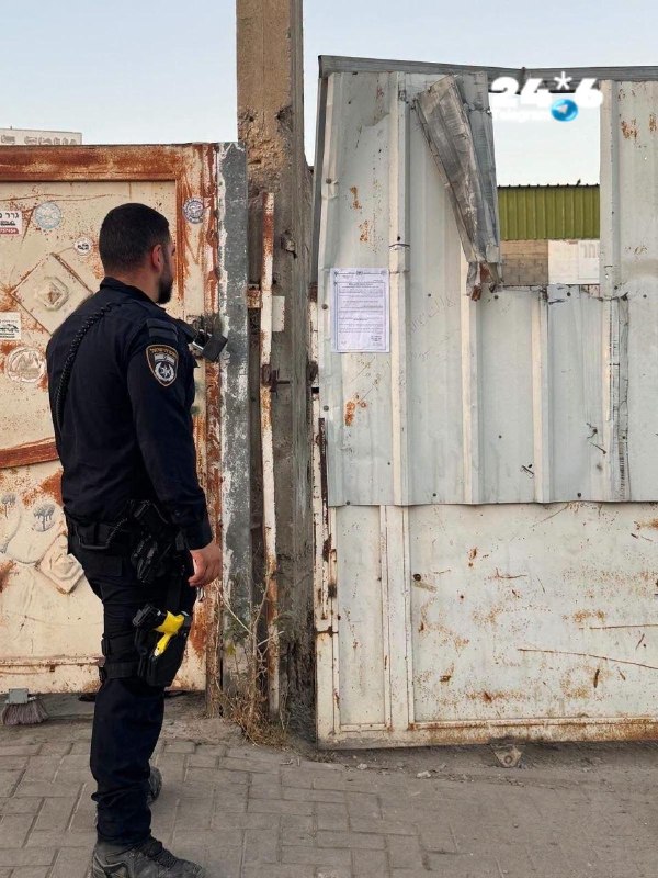 🇮🇱 בראחת נסגרו ארבע חנויות בעקבות מציאת עובדים יהודה ושומרון ללא האישורים הדרושים.