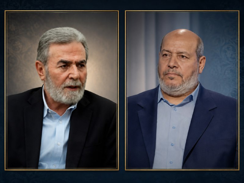 مرکز اطلاعرسانی فلسطین: 🔴 دیدار هیأت حماس به ریاست خلیل الحیه با زیاد النخاله در قاهرهجنبش مقاومت اسلامی حماس اعلام کرد هیأتی از رهبران این جنبش