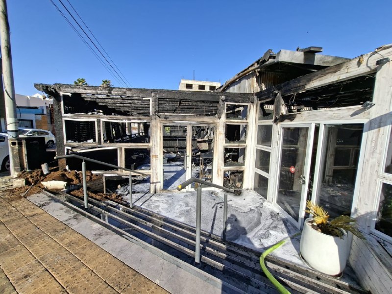 שריפה פרצה במסעדת מלודי באילת; אין נפגעים
