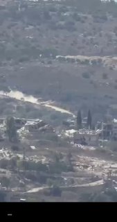 🚨סצנות המתעדות את תנועת טנק מרכבה ישראלי בדרך אל-טירי - חדתא.