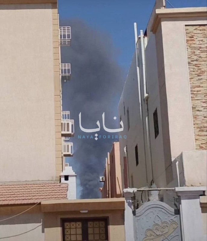 اعمدة الدخان تتصاعد من الرياض