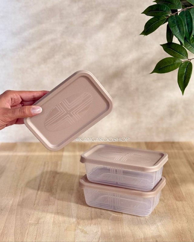 Kangarooshop: ⭐️محصول جدید⭐️🌸لیمون ظرف مستطیل ۳ عددی موکا کد ۲۴۰۵۳۴ ✅📦۱۲ عدد✅حجم:550 L✅ابعاد: 16,5*10,5*5,5 cm ✅دارای رنگبندی✅قیمت : ۳