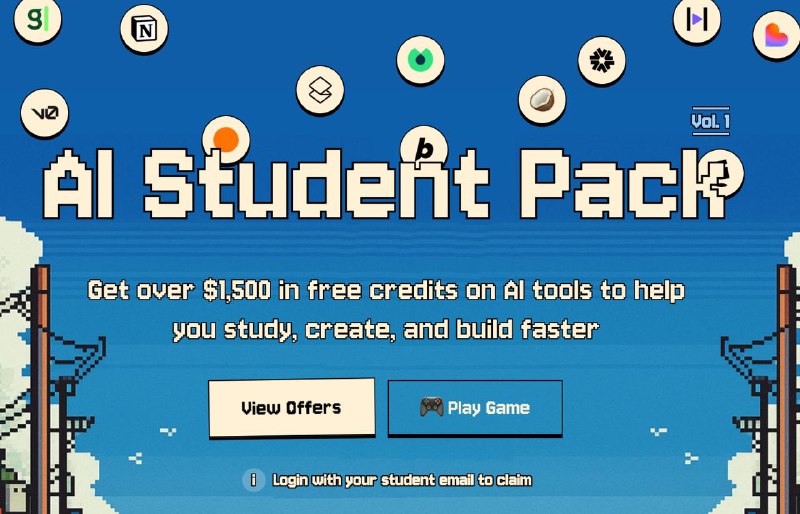 Elevenlabs запустили очередной Student Packи раздают промокоды и скидки на AI toolsЧто в паке:- Granola на 6 месяцев бесплатно для новых аккаунтов (я удалил текущий и создал заново)- Elevenlabs creator plan 3 months free- Notion plus free- v0 free credits $60 (забрал)- bolt 60% off annual plan- HeyGen 50% off on the Creator plan- Gamma 50% off any plan- Loveable 50% off annual pro planи другиеКак активировать:1. Создаем студенческую почту здесь на домене imail.edu.vnUPD: в комментах пишут, что этот домен теперь не работает, но работает вот этот: itmo.edu.pl2. Переходим сюда3. Указываем почту и номер телефона (РФ номер тоже подходит)UPD: кажется, прикрыли лавочку для РФ номеров. сайт отдает 400 ошибку на попытку указать РФ номер(можно попробовать арендовать номер на каком нибудь sms-reg сайте за рублей 20 и принять смску4. Указываем полученный код на телефон5. Указываем полученный код на почте с первого шага6. Забираем промокодыСтавим 🔥 и делаем репост другу