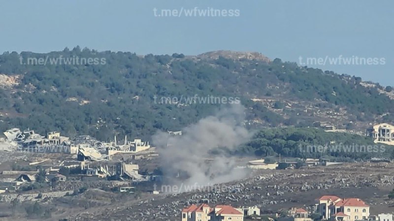 ️🇱🇧🇮🇱 הפגזה ארטילרית ישראלית מכוונת לעיריית נבטי אל פאוקה, דרום לבנון.