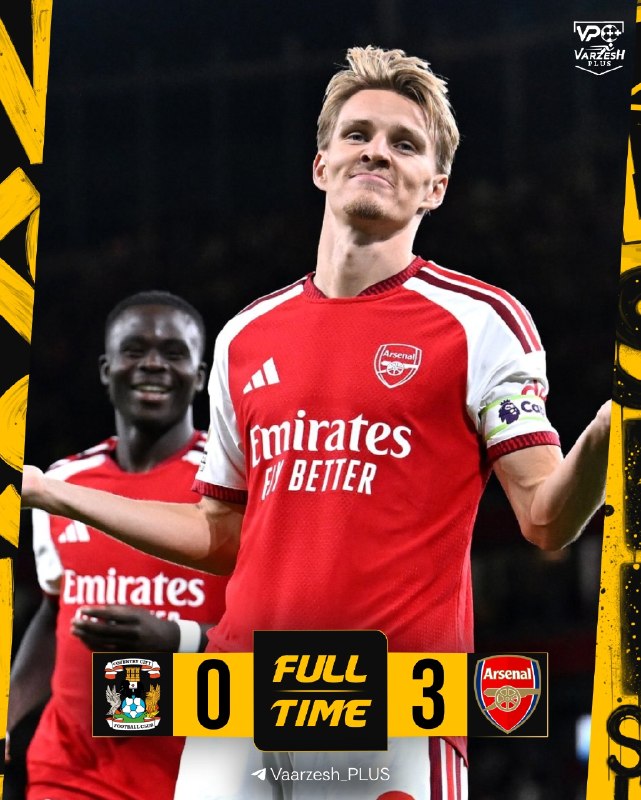 Varzesh+plus | ورزش پلاس: 🤩🤩🤩🤩🤩 هفته اول پریمیرلیگ انگلیس🤩 آرسنال 😃🆚😃 کاونتری ⚽️⚽️ گل های بازی :🙂 : کایهاورتز{15} | مشاهده گل🙂 : بوکایوساکا{23} |