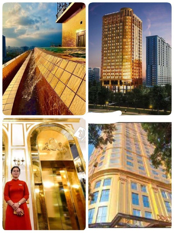 ✌️👈 عجایب دنیا👉✌️️: نخستین هتل با روکش طلا در جهان!این هتل ۵ ستاره لوکس ۲۵ طبقه دارد و در ساحل دریاچه جیانگ وو در مرکز هانوی پایتخت ویتنام و