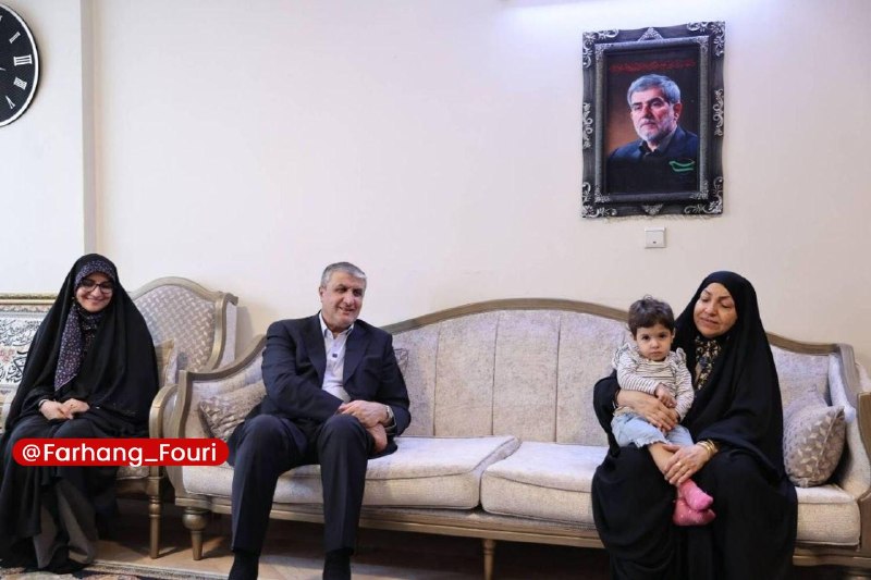 فرهنگ فوری💡: دیدار رئیس سازمان انرژی اتمی با خانواده شهید «دکتر فریدون عباسی»🔹همزمان با هفته دولت، محمد اسلامی، معاون رئیس‌جمهور و رئ