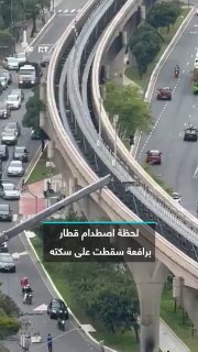 סצינות המתעדות את הרגע בו רכבת תלויה התנגשה במנוף שנפל על מסילתה לאחר שהתקלקל בסאו פאולו, ברזיל, שם נשברה ו…