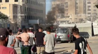 ️🇮🇱🇵🇸 An IDF drone hit a vehicle a little while ago near the Al-Sinai intersection in the west of Gaza City.