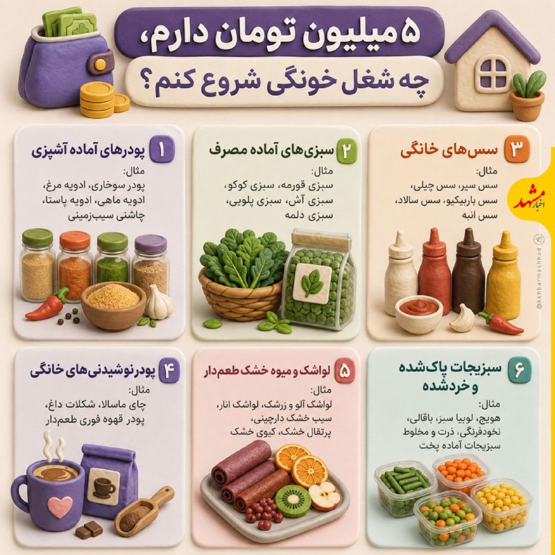 اخبار مشهد: 🔸۵ میلیون تومان داری؟پس می‌تونی آشپزخونه‌ات رو به کارگاه تبدیل کنی!👩🏻‍🍳#چرخ_زندگی@Akhbarmashhad
