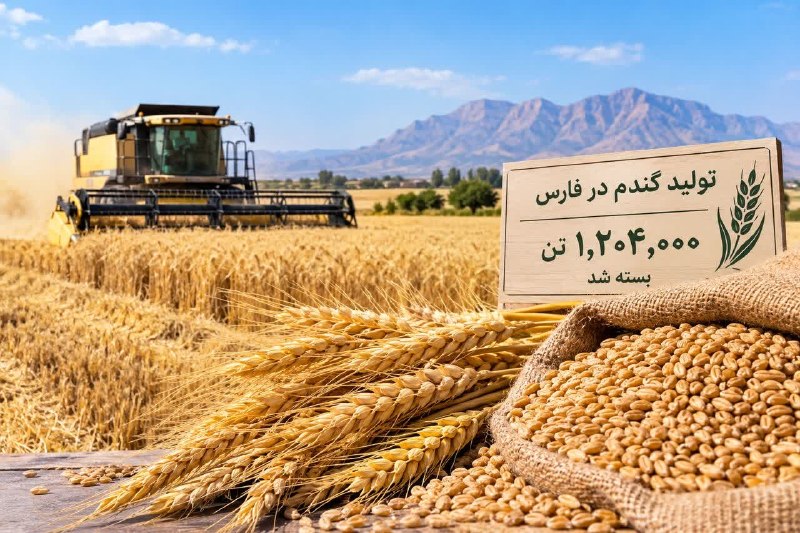 پایگاه خبری تحلیلی شیرازه: 📣 پرونده خرید گندم در فارس با تولید یک میلیون و ۲۰۴ هزار تن بسته شدهمتی معاون تولیدات گیاهی سازمان جهاد کشاورزی فارس: 🔸