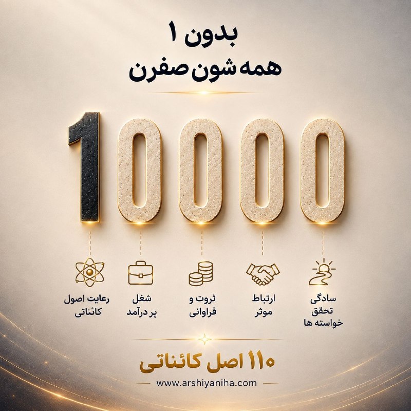 پولسازی: «بدونِ ۱، همه‌شون صفرن…» 🗝️✨🔗 دوره ۱۱۰ اصل کائناتی:╔═✨🪐💫✨ ══════╗ ╚═════✨🌎✨🪐💫═╝