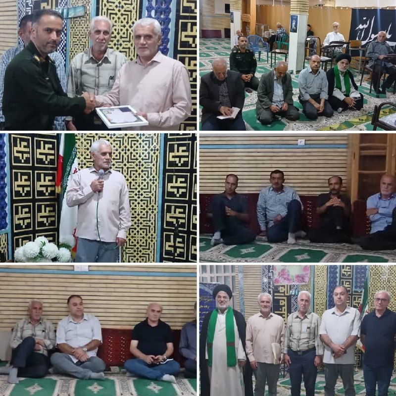 پایگاه خبری تارود: 📸 تجلیل از آزاده سرافراز «حاج محسن بخشی» در مسجد امام حسن مجتبی (ع) منطقه مشا🔹همزمان با ۲۶ مردادماه، سالروز بازگشت غرورآ
