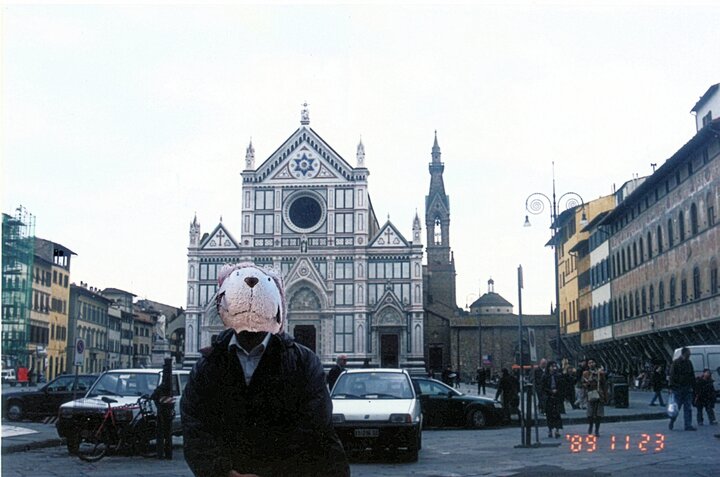 旅行的照片：義大利的佛羅倫斯的聖十字教堂