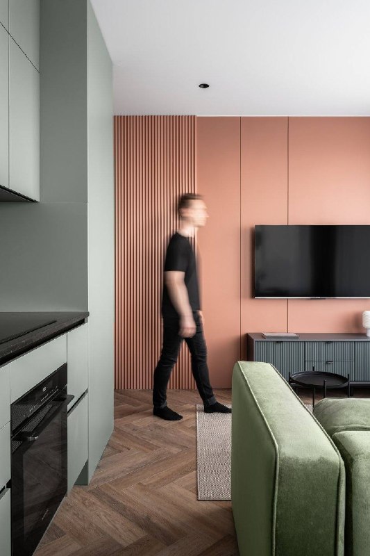Трехкомнатная квартира в природных оттенках 74 кв.м. Автор Артем Попов, студия Flat Design Фото Роман Мокров - изображение 5 - трехкомнатная, квартира, природных