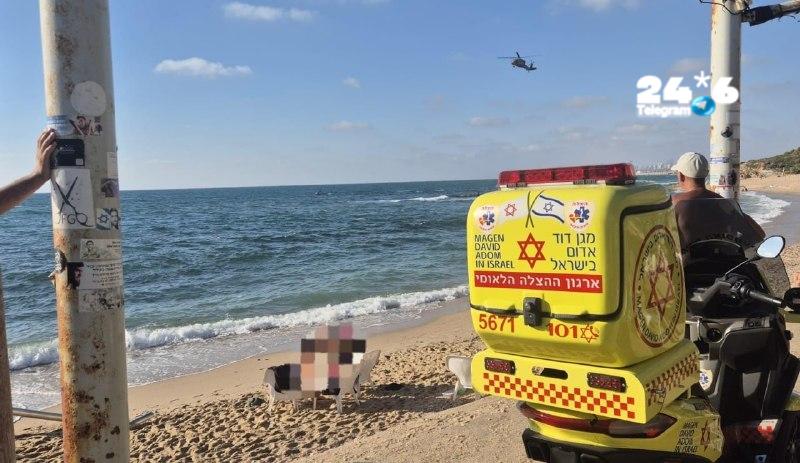 סריקות אחר נער שנסחף בחוף לא מוכרז סמוך לפלמחים; שניים חולצו