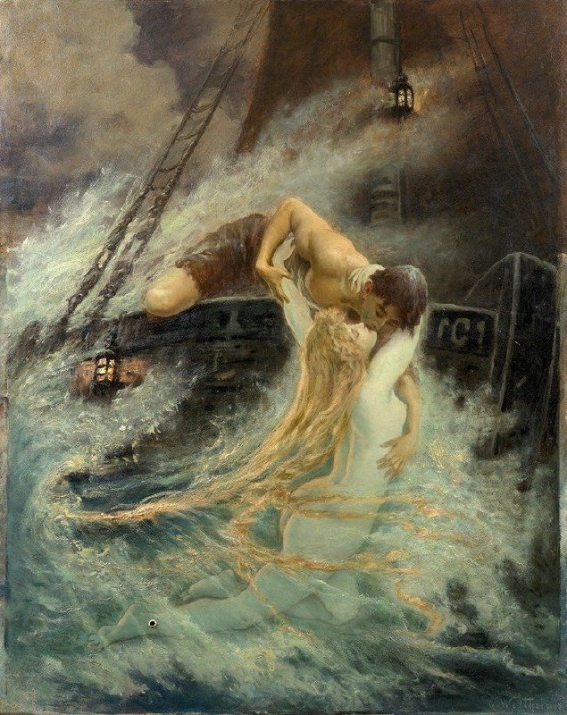 [ بُلو ]: The Kiss in the Waves, Gustav Wertheimerبوسه در امواج ، گوستاو وردیمر