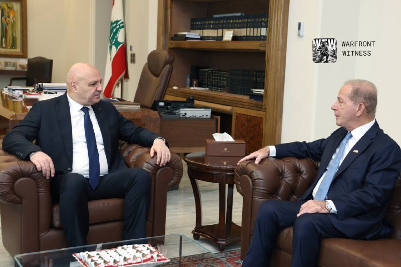 ️🇱🇧🇺🇸🇮🇱 נשיא לבנון ג'וזף עאון, במהלך פגישתו עם שגריר ארה"ב מישל עיסא: