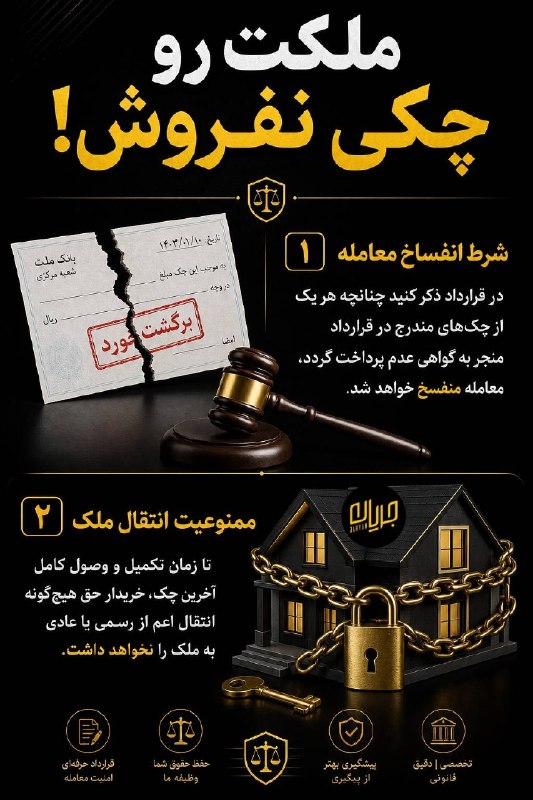 جریان: ‼️ملکت رو چکی نفروش! #اطلاعات_حقوقی#اینفوگرافیک@Jarian_com
