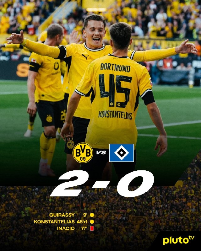 اخبار‌ و نتایج‌ زنده‌ فوتبال: 🇩🇪 دورتموند 2 - هامبورگ 0 | پیروزی قاطع دورتموند مقابل هانوفر؛ زردپوشان با دو گل، سه امتیاز شیرین این دیدار را به دست آو
