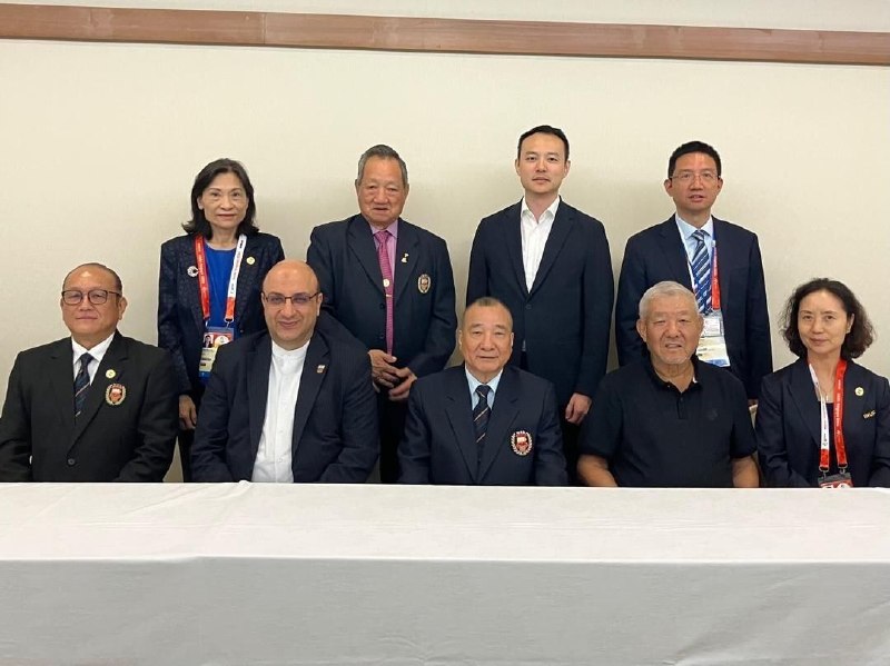 Holding a meeting of the chairman of the Wushu Asian Federation in the presence of Alinjad