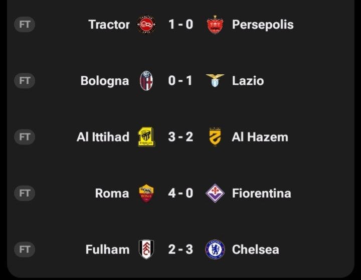 Foot Palang: نتایج بازی های مهم امروز ایران و اروپا#MT @Foot_palang