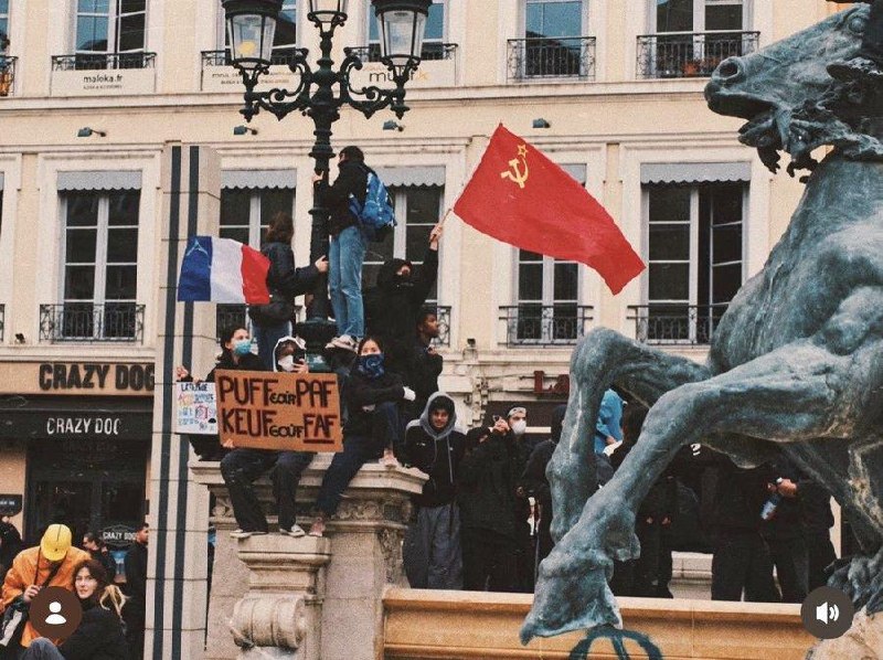 Rioters in Paris.