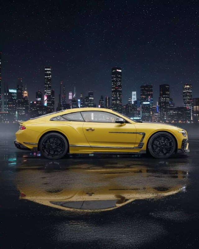 Банановый Bentley Continental GT с кучей карбона представили в Mansory. 5