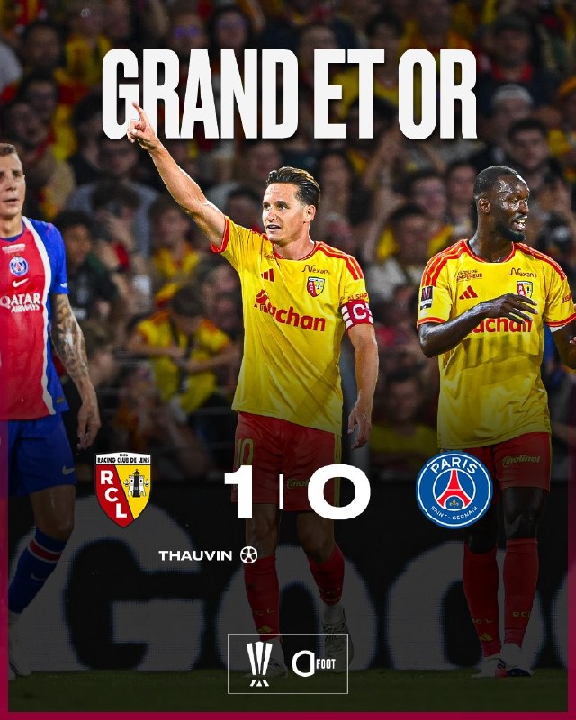 ⚽اخبار داغ فوتبالی🔴🔵: سوپرکاپ فرانسه لانس 1 _ پاریسنژرمن 0 🔵 سوپرکاپ از دست انریکه و شاگردانش پرید! لانس با خلق شاهکار فاتح سوپرکاپ فرانسه ش