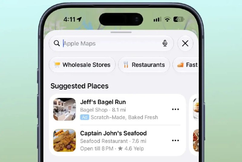 ITResan | آی تی رسان: ✅ تبلیغات به Apple Maps رسید؛ کاربران آیفون دیگر از آگهی‌ها در امان نیستند📌 اپل سرانجام نمایش تبلیغات در اپلیکیشن Apple 
