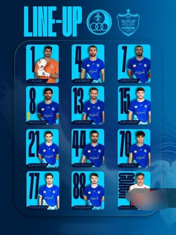 اخبار روز ایران 🔖: 🔻هفته دوم لیگ برتر خلیج فارس /پرسپولیس vs استقلال خوزستان🔹️ترکیب استقلال خوزستان برابر پرسپولیسمحمد جواد کیا، آرام عباسی